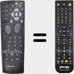Télécommande pour remplacer RC500 (21111850)