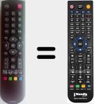 Télécommande pour remplacer RC2000E01 (04TCLTEL0222)