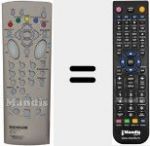 T&eacute;l&eacute;commande pour remplacer RC560 (21178860)