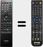 Télécommande pour remplacer CT-8017 (75007842)