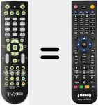 Télécommande pour remplacer T vix M 6500 A