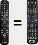 Télécommande pour remplacer CRX-E400/E300 (V891340)