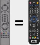 T&eacute;l&eacute;commande pour remplacer RC1546N (20129233)