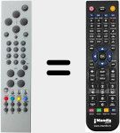 Télécommande pour remplacer RC 1543 (08001013)