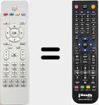 T&eacute;l&eacute;commande pour remplacer RC1205 (20505372)