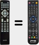 Télécommande pour remplacer VU100