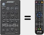 T&eacute;l&eacute;commande pour remplacer WAVE MUSIC SYSTEM 1