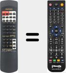 T&eacute;l&eacute;commande pour remplacer RC4200PM (ZK350W0010)