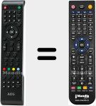 Télécommande pour remplacer CTV2404