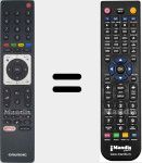 Télécommande pour remplacer TS3-R5 NETFLIX (759551844400)