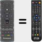 Télécommande pour remplacer RC2604327/02BG (888900018)
