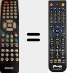 T&eacute;l&eacute;commande pour remplacer led-1124 HDTV GR (led-1124)