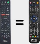 T&eacute;l&eacute;commande pour remplacer RMF-TX221ES (149347122)