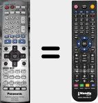 T&eacute;l&eacute;commande pour remplacer EUR7722KN0