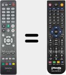 Télécommande pour remplacer RC-1228 (30701026200AD)