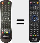 T&eacute;l&eacute;commande pour remplacer 02-215 LED 115 B