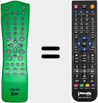 T&eacute;l&eacute;commande pour remplacer RC257301 (313922888782)