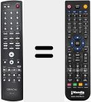 T&eacute;l&eacute;commande pour remplacer RC-1127 (943307007900D)