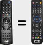 T&eacute;l&eacute;commande pour remplacer RM-C1822 (RMC1822B1C)