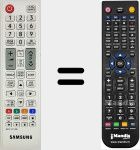 T&eacute;l&eacute;commande pour remplacer TM1240A (BN59-01189B)