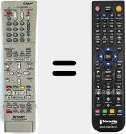 Télécommande pour remplacer RRMCGA375WJPA