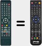 T&eacute;l&eacute;commande pour remplacer SE-R0307 (79104050)