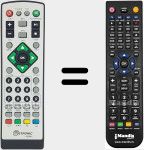 T&eacute;l&eacute;commande pour remplacer 060540