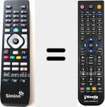 T&eacute;l&eacute;commande pour remplacer SIM001