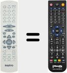 Télécommande pour remplacer RC 2540 (30022488)