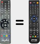 T&eacute;l&eacute;commande pour remplacer RC2711 (30072157)