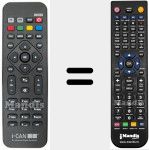 T&eacute;l&eacute;commande pour remplacer RC258390301 (3139 238 20591)