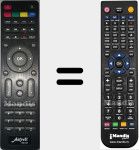 T&eacute;l&eacute;commande pour remplacer 060143