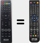 T&eacute;l&eacute;commande pour remplacer RT0401HD