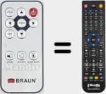 Télécommande pour remplacer BRAUN004