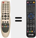 Télécommande pour remplacer REMCON097