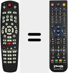 T&eacute;l&eacute;commande pour remplacer DRHD001