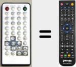 Télécommande pour remplacer DVP1000