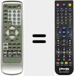 Télécommande pour remplacer DVD 218 SD