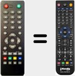 Télécommande pour remplacer DIGI 100 HD