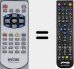 T&eacute;l&eacute;commande pour remplacer E100-CI