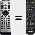 T&eacute;l&eacute;commande pour remplacer ELTDVB90841-HD