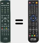 Télécommande pour remplacer FRAN001