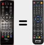 T&eacute;l&eacute;commande pour remplacer TV20