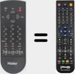 Télécommande pour remplacer HTN19R12R (TV-5620-16)