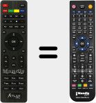 T&eacute;l&eacute;commande pour remplacer ATLAS001