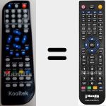 Télécommande pour remplacer HD2037