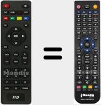 T&eacute;l&eacute;commande pour remplacer HK540GT