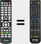 T&eacute;l&eacute;commande pour remplacer HMR-600W