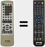 Télécommande pour remplacer HYD-9907DX