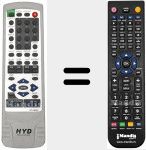 Télécommande pour remplacer HYD-9906DX
